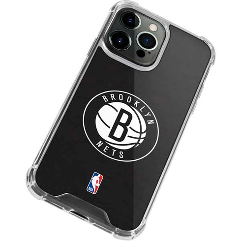 NBA Brooklyn Nets Distressed iPhone 14 Pro Clear Case